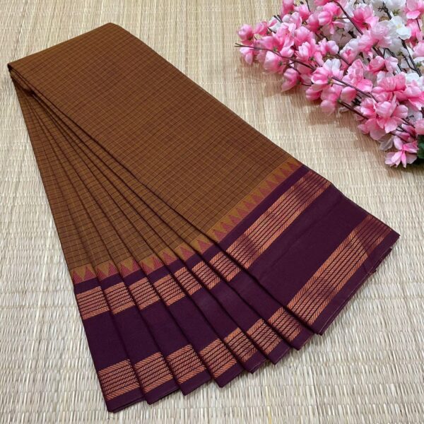 Premium Korvai Checked Sarees