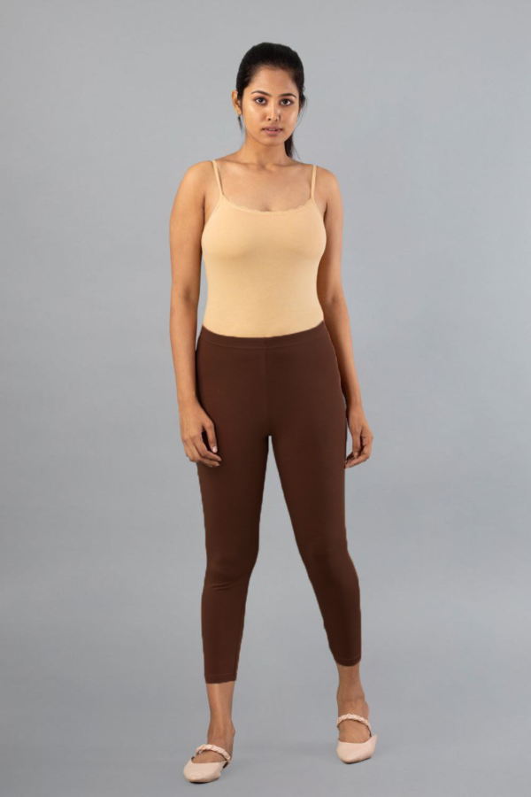 Brown Ankle Leggings