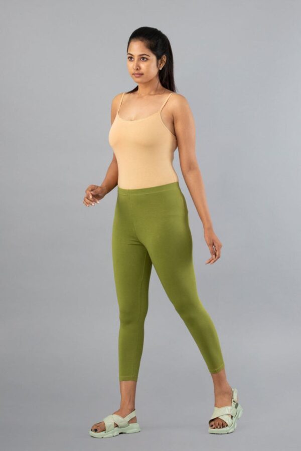 Green Ankle Fit Leggings - Image 3