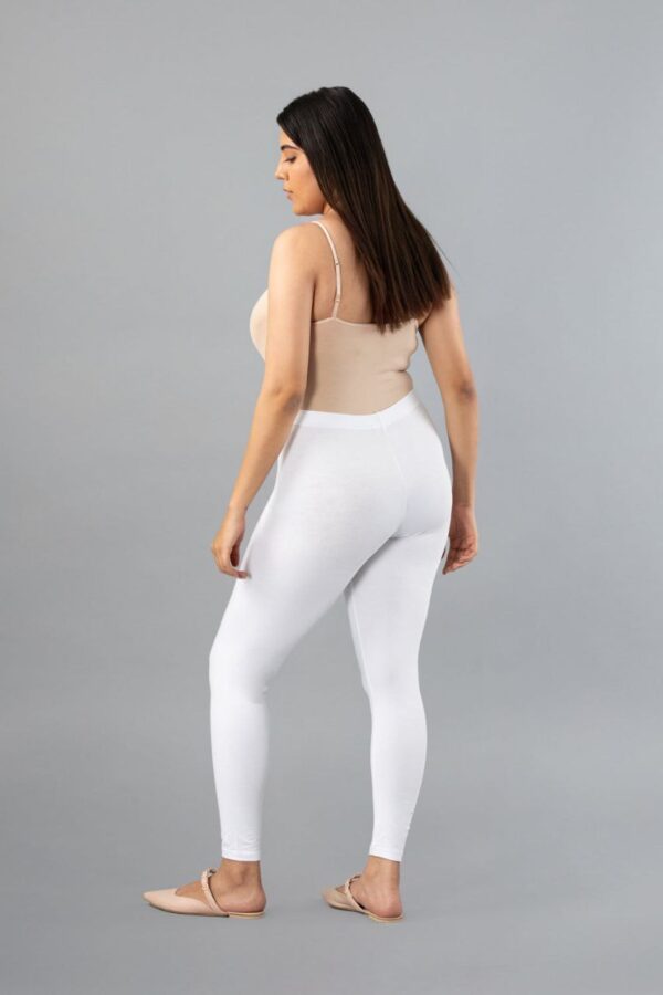 White Ankle Leggings - Image 3