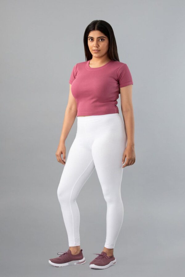 White Ankle Leggings