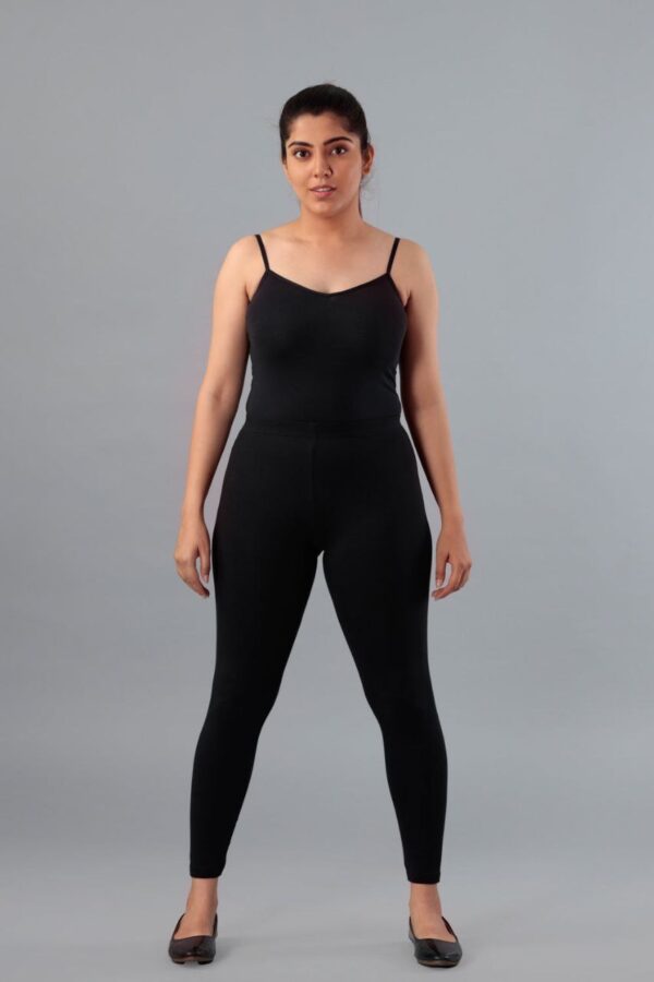 Black Ankle Leggings - Image 2