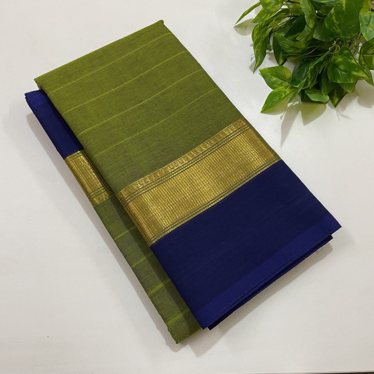 Green Chettinad With Blouse Cotton Saree