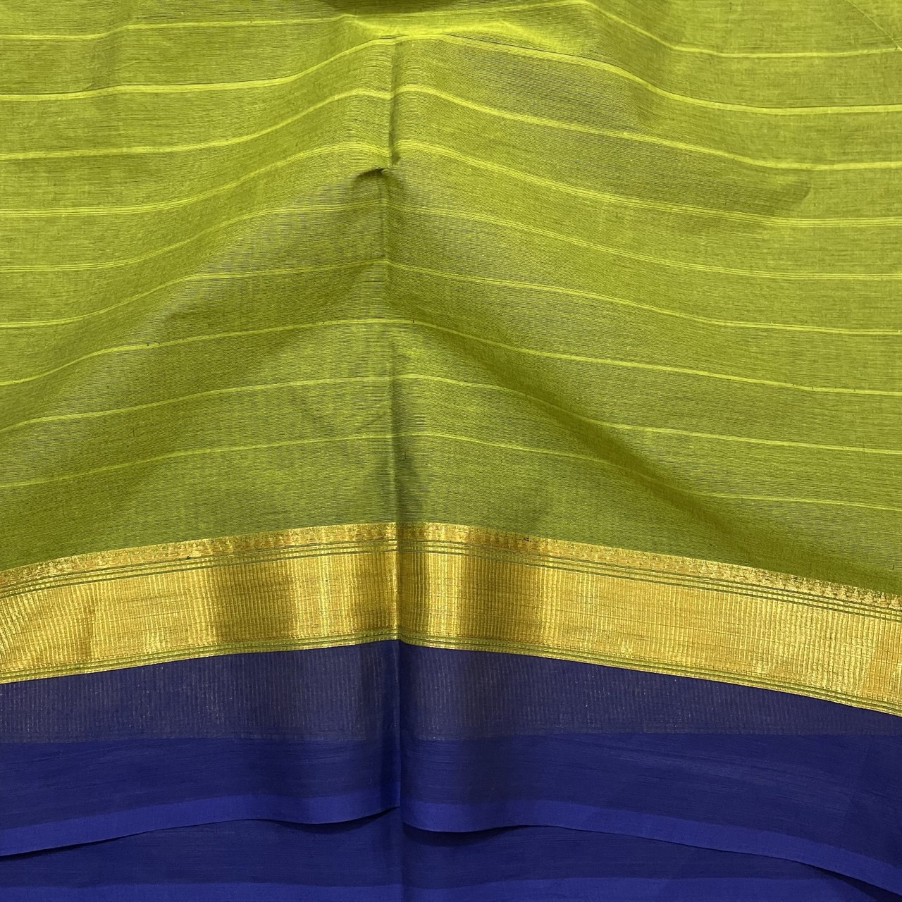 Green Chettinad With Blouse Cotton Saree - Image 3